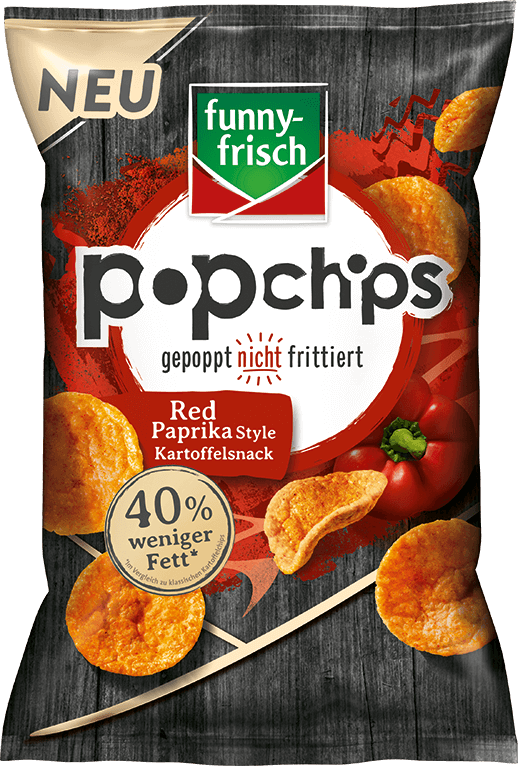 funny frisch Linsen Chips Paprika Style mit pflanzlichem Protein 90g